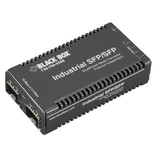 Black Box MultiPower Miniature Media Converter, SFP-to-SFP Mode Converter LGC300A-R2