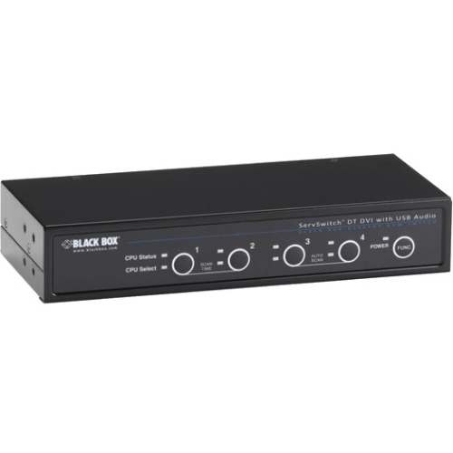 Black Box ServSwitch DT DVI with Bidirectional Audio, 4-Port KV9634A