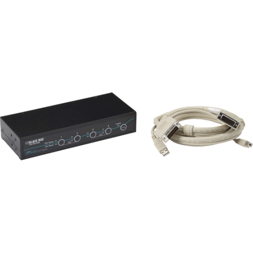 Black Box ServSwitch DT DVI 4-Port with Emulated USB Keyboard/Mouse Kit KV9614A-K