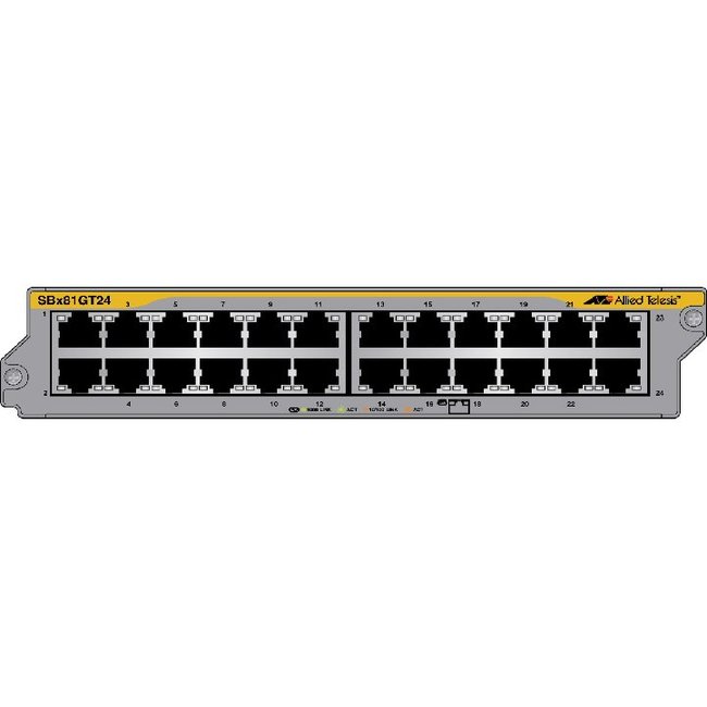 Allied Telesis 24-Port 10/100/1000T Ethernet Line Card AT-SBX81GT24