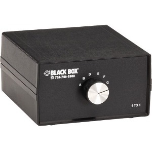 Black Box DB9 Switch, 6 to 1, Chassis Style B SW035A