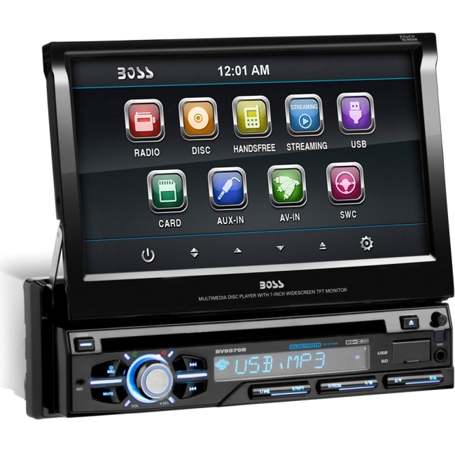 Boss Audio Single-DIN 7" Touchscreen TFT Monitor AM/FM Receiver BV9979B