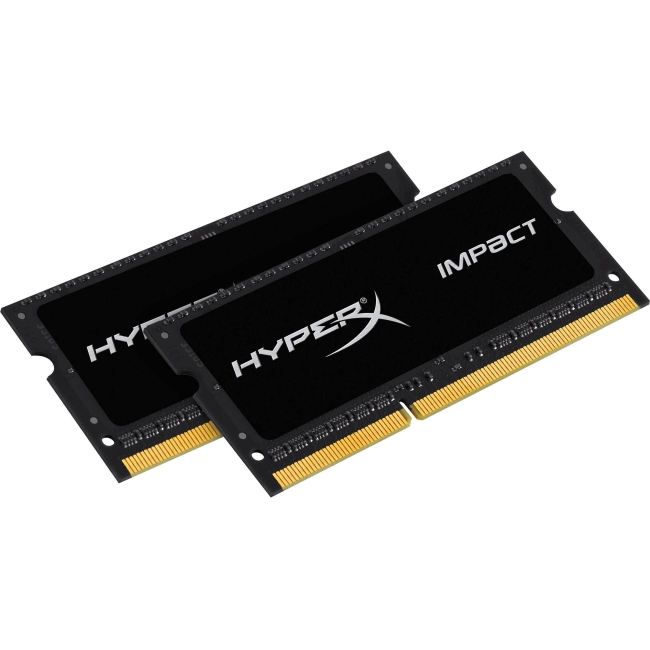 Kingston HyperX Impact SODIMM - 8GB Kit* (2x4GB) - DDR3L 1600MHz HX316LS9IBK2/8