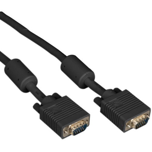 Black Box VGA Video Cable with Ferrite Core, Black, Male/Male, 5-ft. (1.5-m) EVNPS06B-0005-MM