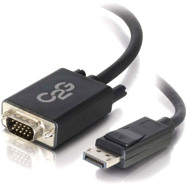 C2G 10ft DisplayPort Male to VGA Male Adapter Cable - Black 54333