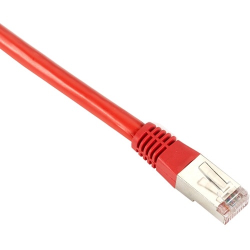Black Box CAT6 400-MHz, Shielded, Solid Backbone Cable (FTP), PVC, Red, 5-ft. (1.5-m) EVNSL0606MS-0005