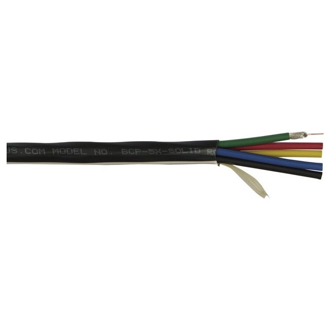 Kramer 5 Mini-Coax Solid Core 25 AWG Plenum Cable BCP-5XSOLID-1000