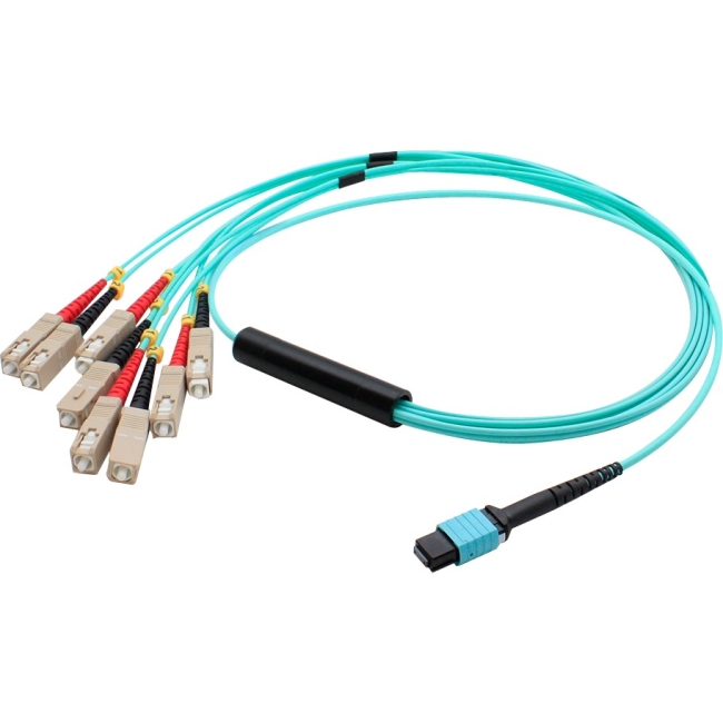AddOn Fiber Optic Duplex Patch Network Cable ADD-MPO-4SC5M5OM3