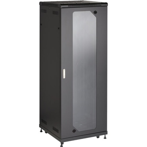 Black Box Select Plus Split Rear Door Cabinet with Plexiglass Front, 42U, 30"W x 32"D RM2555A