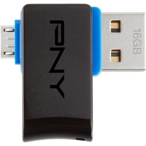 PNY 16GB On The Go USB Flash Drive P-FDI16GOTGSWB-GE