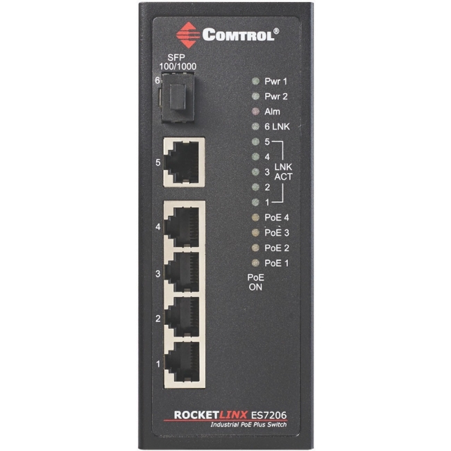 Comtrol RocketLinx PoE Switch 32015-9 ES7206-XT