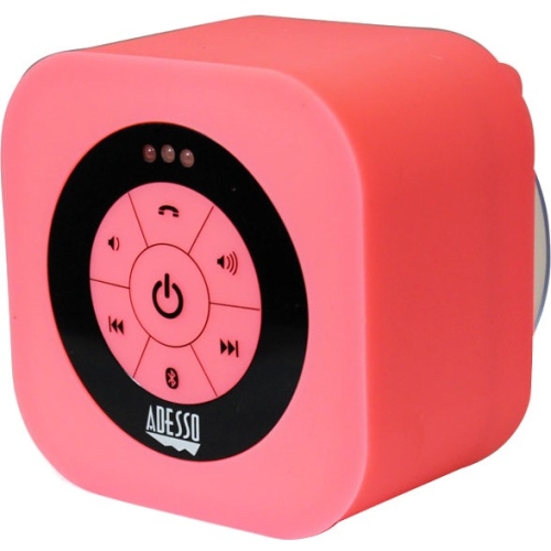 Adesso Xtream S1 Bluetooth 3.0 Waterproof Speaker (Pink) XTREAMS1P Xtream S1P