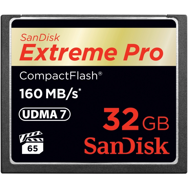 SanDisk Extreme PRO CompactFlash Memory Card SDCFXPS-032G-A46