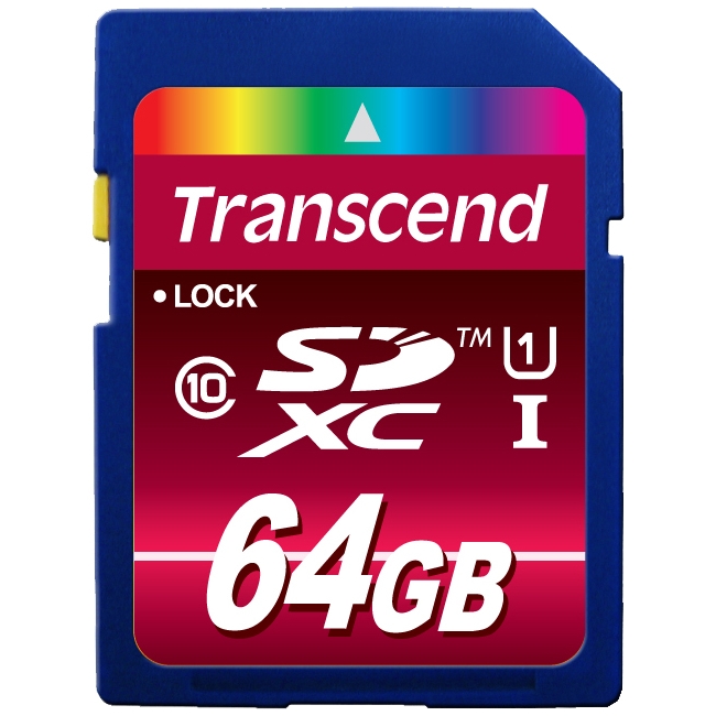 Transcend Information, Inc 64GB Secure Digital Extended Capacity (SDXC) - Class 10/UHS-I TS64GSDXC10U1