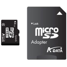 Adata Speedy 4GB microSD High Capacity (microSDHC) Card - Class 4 AUSDH4GCL4-RA1