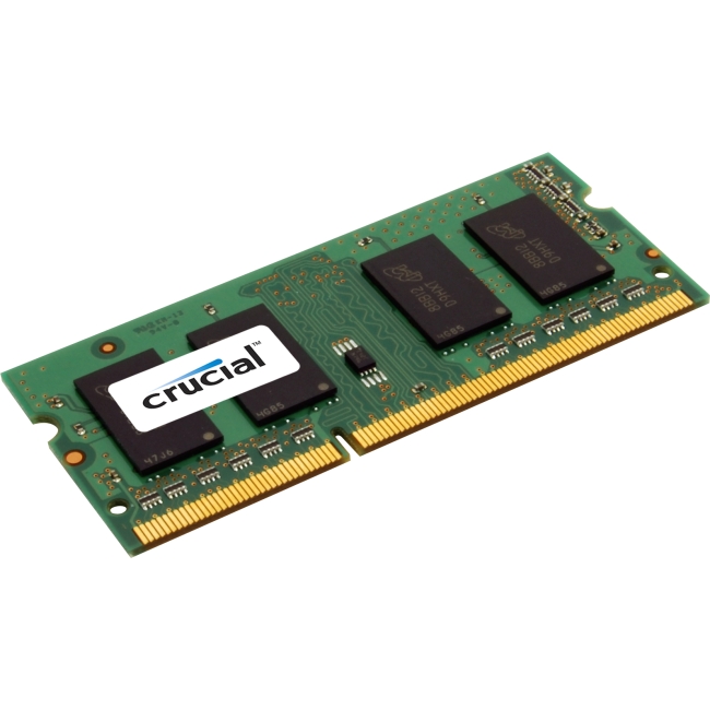 Crucial 4GB, 204-pin SODIMM, DDR3 PC3-12800 Memory Module CT51264BF160BJ