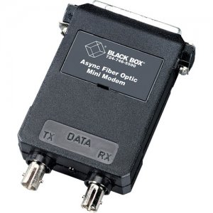 Black Box Async Fiber Optic Mini Modem, DB25 Female ME605A-FST