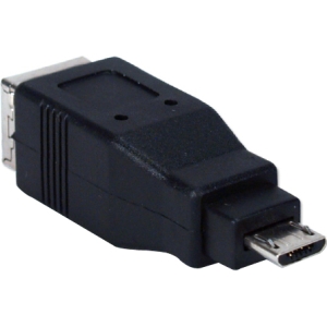 QVS USB High-Speed OTG Micro-B Male to USB B Female Adaptor CC2218CMF