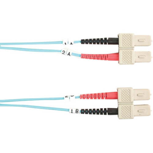 Black Box 10-GbE 50-Micron Multimode Value Line Patch Cable, SC-SC, 5-m (16.4-ft.) FO10G-005M
