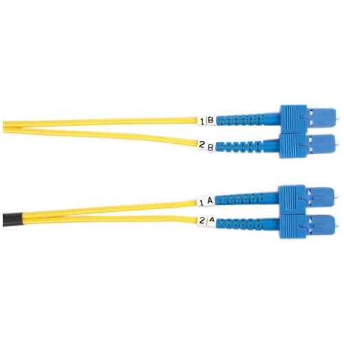 Black Box Single-Mode Value Line Patch Cable, SC-SC, 3-m (9.8-ft.) FOSM-003M-SCSC