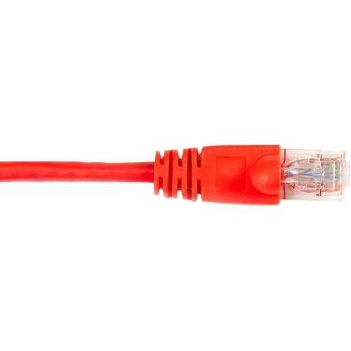 Black Box CAT6 Value Line Patch Cable, Stranded, Red, 1-ft. (0.3-m), 25-Pack CAT6PC-001-RD-25PAK