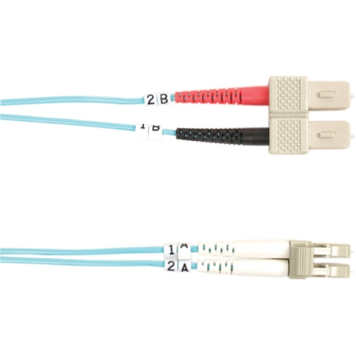 Black Box 10-GbE 50-Micron Multimode Value Line Patch Cable, SC-LC, 1-m (3.2-ft.) FO10G-001M