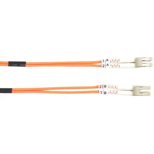 Black Box 62.5-Micron Multimode Value Line Patch Cable, LC-LC, 2-m (6.5-ft.) FO625-002M-LCLC