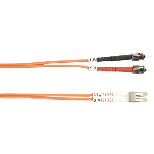 Black Box 62.5-Micron Multimode Value Line Patch Cable, ST-LC, 5-m (16.4-ft.) FO625-005M-STLC