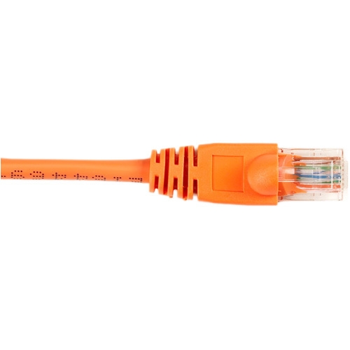 Black Box CAT6 Value Line Patch Cable, Stranded, Orange, 3-ft. (0.9-m), 25-Pack CAT6PC-003-OR-25PAK