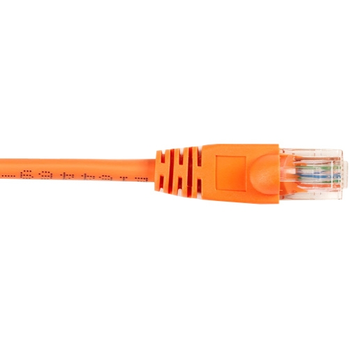 Black Box CAT6 Value Line Patch Cable, Stranded, Orange, 15-ft. (4.5-m), 25-Pack CAT6PC-015-OR-25PAK