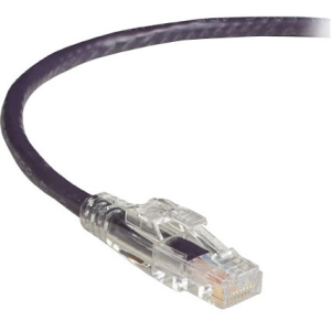Black Box GigaBase 3 CAT5e 350-MHz Lockable Patch Cable (UTP) - Violet, 1-ft. (0.3-m) C5EPC70-VT-01
