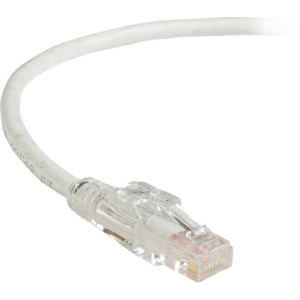 Black Box GigaBase 3 CAT5e 350-MHz Lockable Patch Cable (UTP), White, 7-ft. (2.1-m) C5EPC70-WH-07