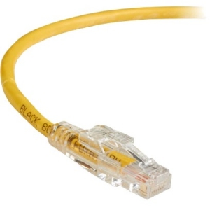 Black Box GigaBase 3 CAT5e 350-MHz Lockable Patch Cable (UTP), Yellow, 3-ft. (0.9-m) C5EPC70-YL-03