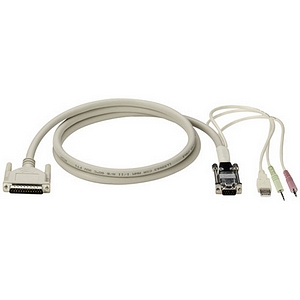 Black Box ServSwitch USB Coaxial CPU Cable with Audio EHN485A-0010