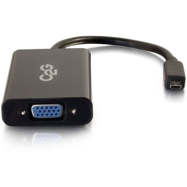 C2G HDMI Micro Male to VGA and Stereo Audio Female Adapter Converter Dongle 41359