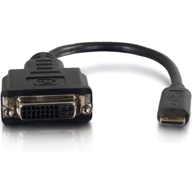 C2G HDMI Mini Male to Single Link DVI-D Female Adapter Converter Dongle 41355