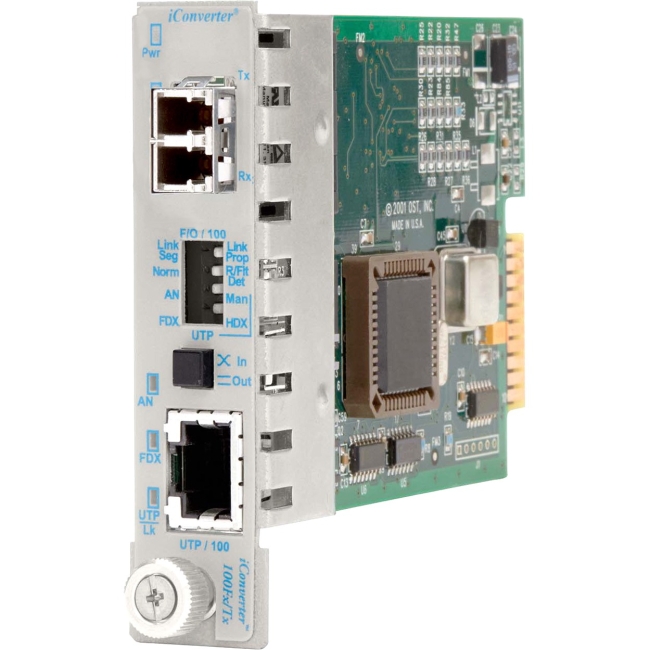 Omnitron iConverter 100Fx/Tx LC Single-Mode 30km Plug-In Module 8367-1 8367-1-x