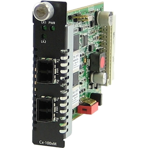 Perle Gigabit Ethernet Fiber to Fiber Media Converter Module 05061480 C-1000MM-M2LC2