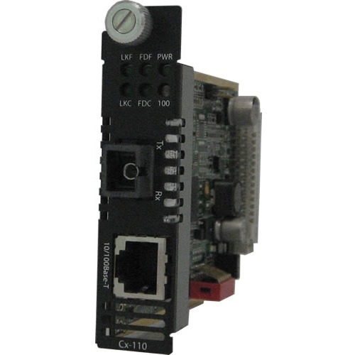 Perle 10/100 Fast Ethernet Media and Rate Converter Managed Module 05042910 CM-110-M1SC2U