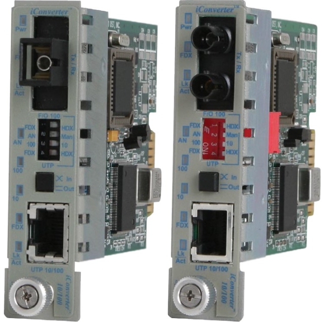 Omnitron 10/100BASE-T UTP to 100BASE-X Ethernet Media Converter 8391-0 8391-0-x