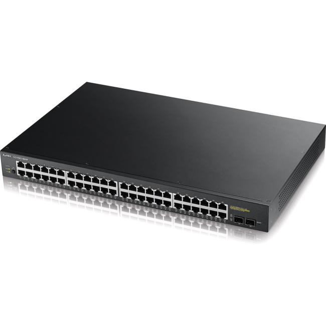 ZyXEL 48-Port GbE Smart Managed PoE Switch with GbE Uplink GS1900-48HP