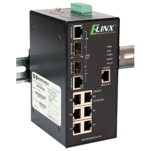 B+B Elinx Ethernet Switch EIR608-2SFP