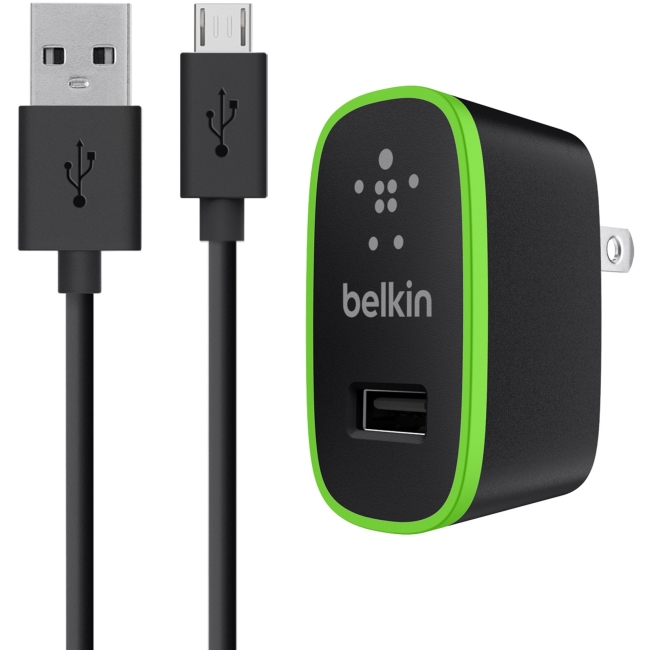 Belkin Universal Home Charger with Micro USB ChargeSync Cable (10 Watt/ 2.1 Amp) F8M667TT04-BLU