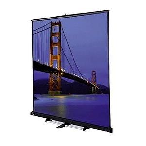 Da-Lite Floor Model C Portable and Tripod Projection Screen (Gray Carpeted) 76175
