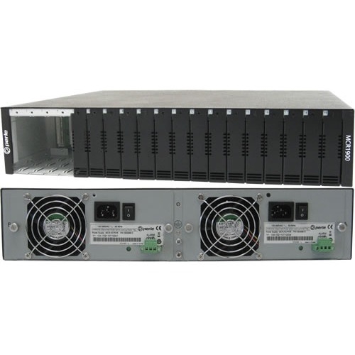 Perle 19 Slot Chassis for Media Converter and Ethernet Extender Modules 05059954 MCR1900-DAC