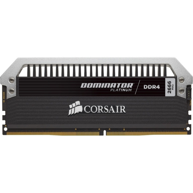 Corsair Dominator Platinum Series 32GB (4 x 8GB) DDR4 DRAM 2666MHz C15 Memory Kit CMD32GX4M4A2666C15