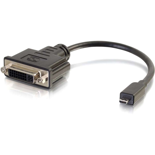 C2G HDMI Micro Male to DVI Female Adapter Converter Dongle 41358