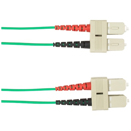 Black Box 20-m, SC-SC, Single-Mode, Plenum, Green Fiber Optic Cable FOCMPSM-020M-SCSC-GN