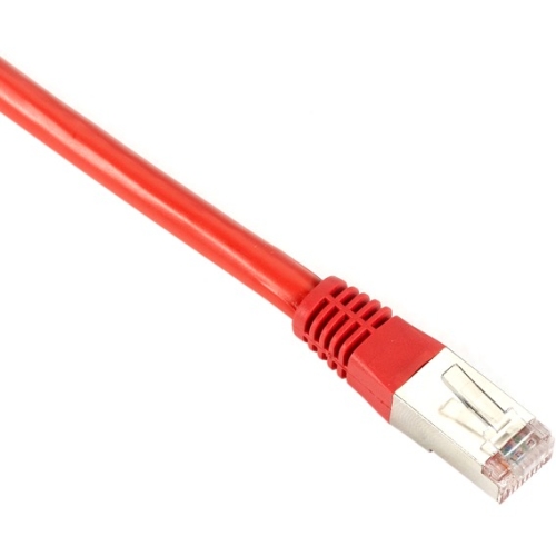 Black Box CAT6 400-MHz, Shielded, Solid Backbone Cable (FTP), PVC, Red, 25-ft. (7.6-m) EVNSL0606MS-0025