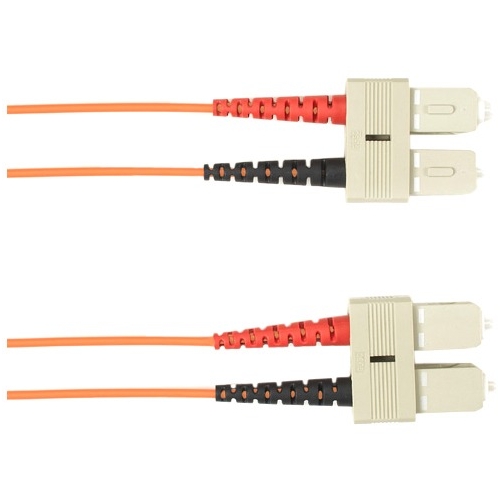 Black Box 15-m, SC-SC, 62.5-Micron, Multimode, Plenum, Red Fiber Optic Cable FOCMP62-015M-SCSC-RD